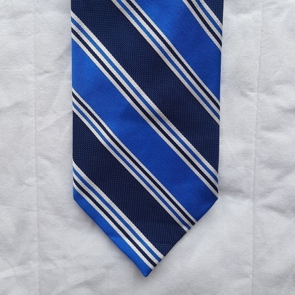 Talbots Men's Striped Silk Tie - Picture 2 of 7